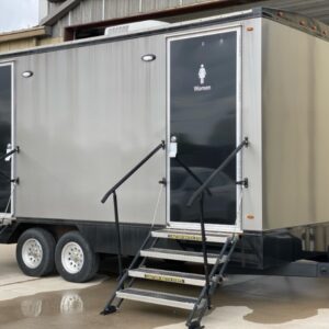 2 Station VIP Portable Restrooms Trailer