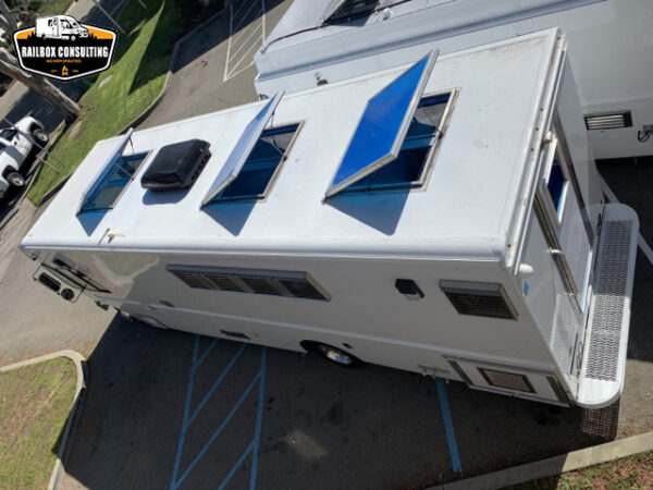 4 Station Portable Restrooms Trailer | Calypso Series - Image 2
